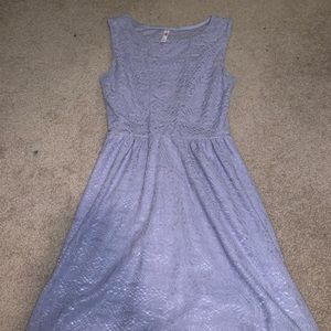 Purple lace dress